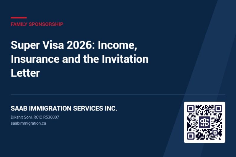 Super Visa 2026: Income, Insurance and the Invitation Letter