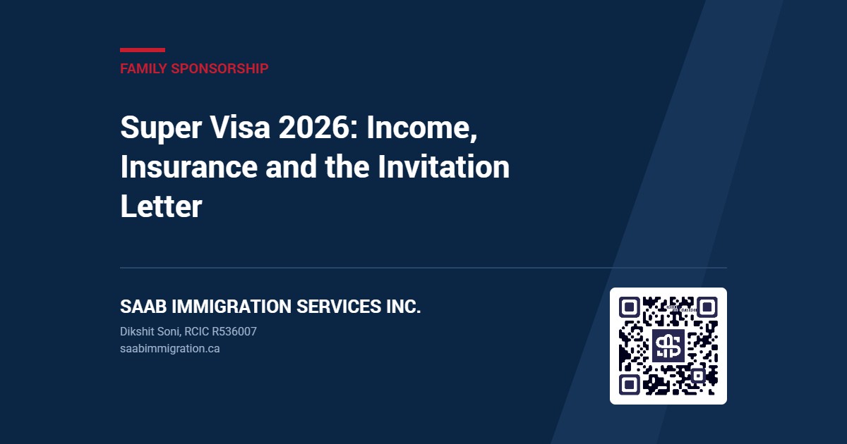 Super Visa 2026: Income, Insurance and the Invitation Letter