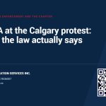 SAAB Immigration article card: CBSA at the Calgary student protest, what the law actually says